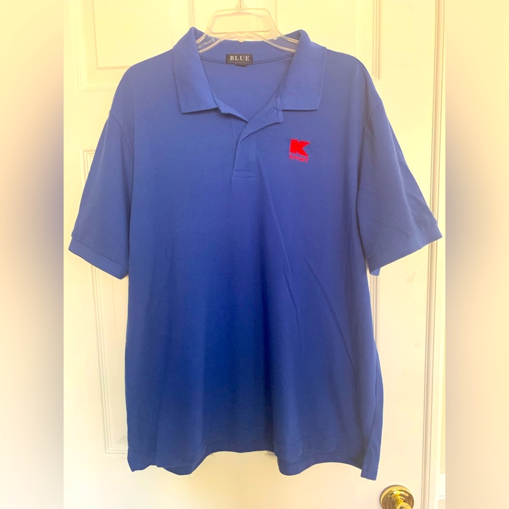 K-Mart Blue Polo Cotton Blend XL
